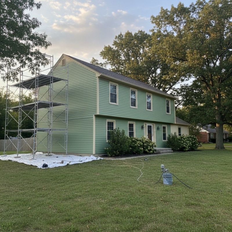 Exterior Cladding Painting detail