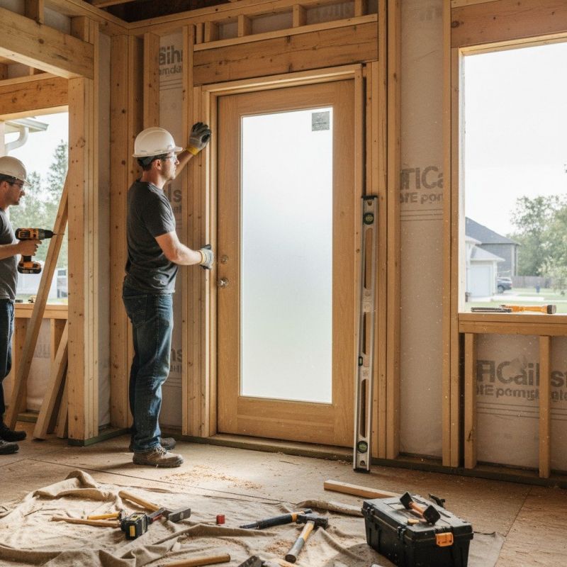 Exterior Door Painting detail