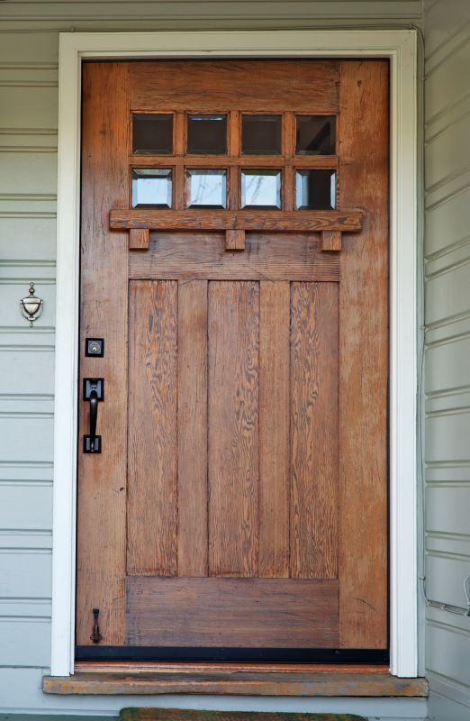 Exterior Door Staining detail