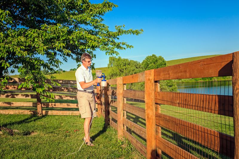 Fence Staining detail