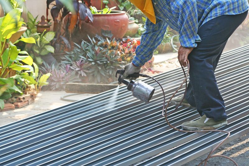 Metal Roof Painting detail