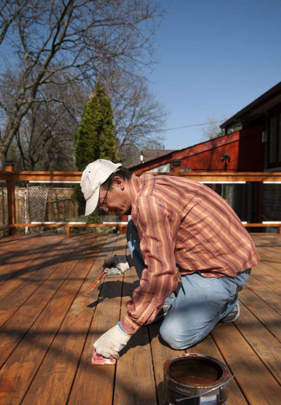 Wood Deck Staining Service detail